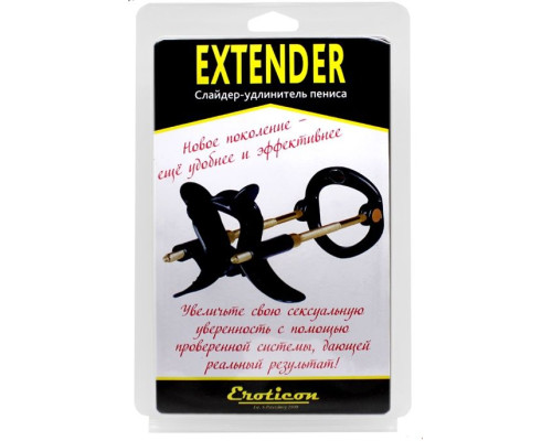 Черный удлинитель пениса Extender