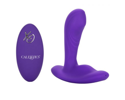 Фиолетовый вибромассажёр простаты Silicone Remote Pinpoint Pleaser