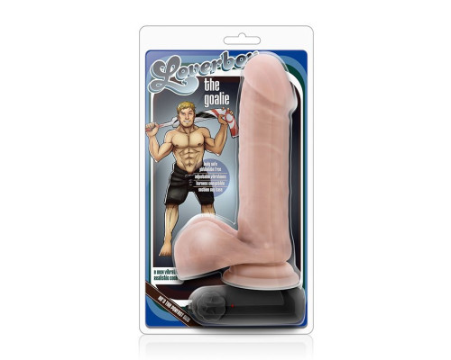 Телесный вибратор THE GOALIE 8INCH DILDO  - 20,3 см.