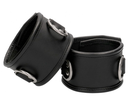 Черные поножи Restraint Ankle Cuff With Padlock