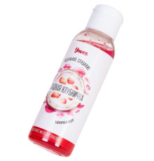 Массажное масло для поцелуев «Сладкая клубничка» с ароматом клубничного йогурта - 100 мл.