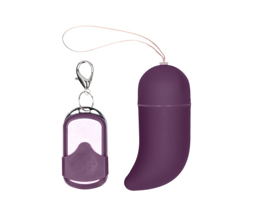 Фиолетовое виброяйцо Medium Wireless Vibrating G-Spot Egg с пультом - 7,5 см.