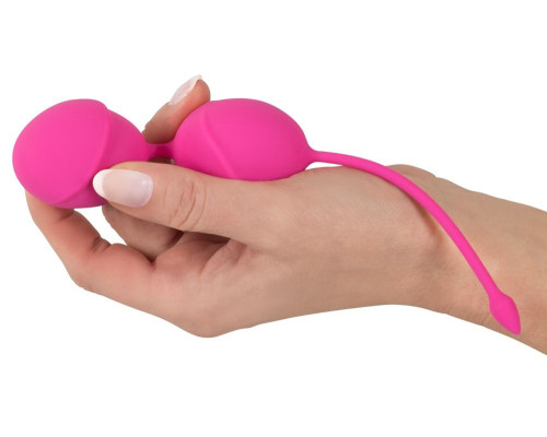 Розовые вагинальные шарики Silicone Love Balls