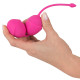 Розовые вагинальные шарики Silicone Love Balls