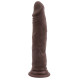 Коричневый фаллоимитатор Lascivious Dildo - 21,4 см.