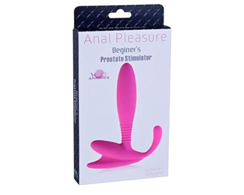 Розовый стимулятор простаты Beginner P-Spot Massager - 12 см.