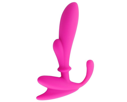 Розовый массажер простаты Anal Pleasure Beginers Prostate Stimulator - 14 см.