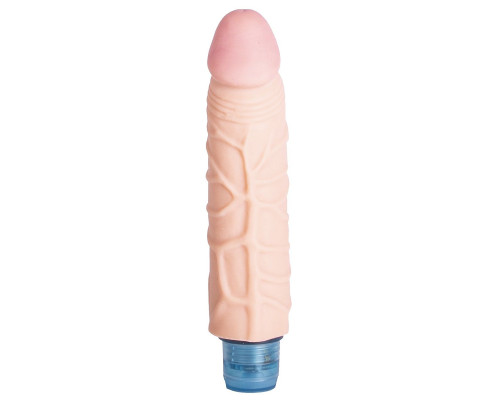 Телесный вибромассажёр Vibro Realistic Cock Dildo - 17,4 см.