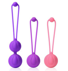 Набор из 3 разноцветных вагинальных шариков