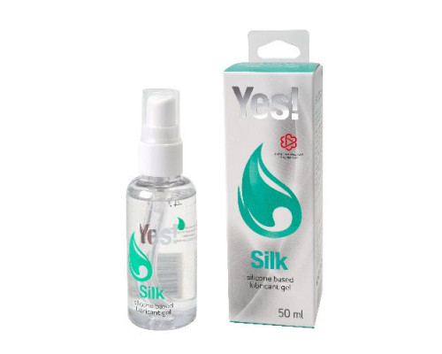 Силиконовая гипоаллергенная вагинальная смазка Yes Silk - 50 мл.