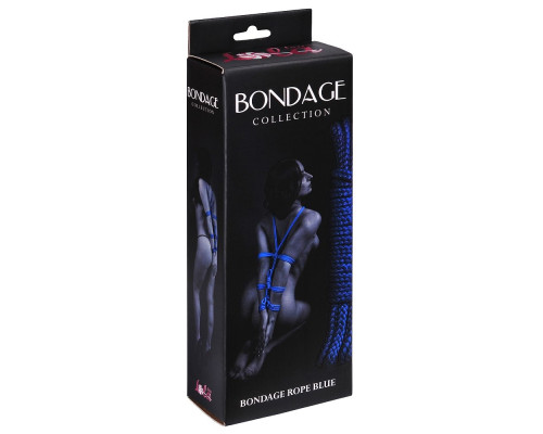 Синяя веревка Bondage Collection Blue - 9 м.