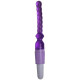 Фиолетовый гелевый анальный вибратор - 25 см.