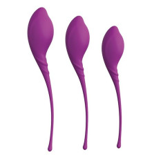 Набор из 3 фиолетовых вагинальных шариков PLEASURE BALLS   EGGS KEGEL EXERCISE SET