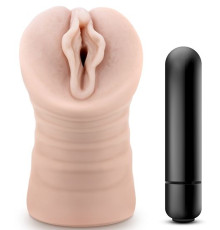 Телесный мастурбатор-вагина с вибропулей Ashley