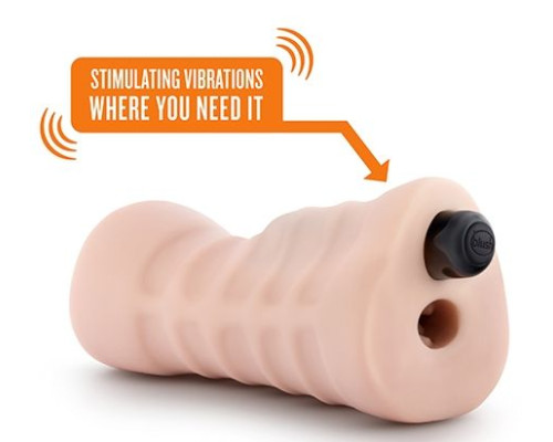 Телесный мастурбатор-вагина с вибропулей Ashley