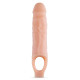 Телесный реалистичный фаллоудлинитель 9 Inch Silicone Cock Sheath Penis Extender - 22,86 см.