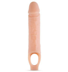 Телесный реалистичный фаллоудлинитель 10 Inch Silicone Cock Sheath Penis Extender - 25,4 см.