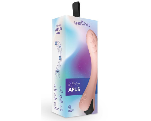 Персиковый вибратор для G-точки Apus - 19 см.