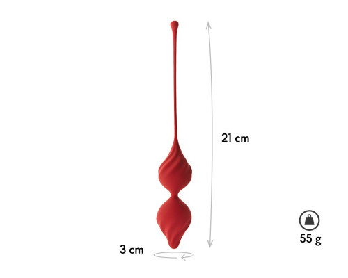 Бордовые вагинальные шарики Alcor