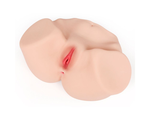 Телесный мастурбатор-полуторс Maria Onehole Real Vagina с двойным слоем материала