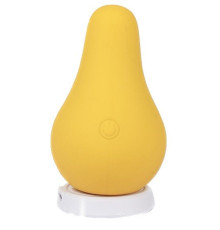 Желтый перезаряжаемый вибратор Juicy Pear - 8,2 см.