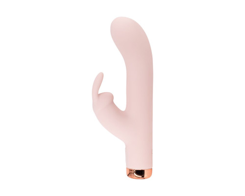 Телесный силиконовый вибратор-кролик - 16,5 см.