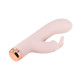 Телесный силиконовый вибратор-кролик - 16,5 см.