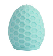 Аквамариновый мастурбатор-яйцо Male Tickler Masturbator