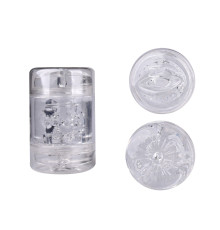 Прозрачный двусторонний мастурбатор Joy Cup - анус и рот