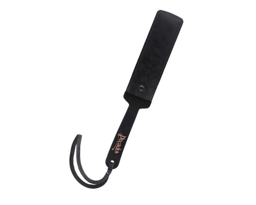 Черный кожаный пэддл - 37 см.