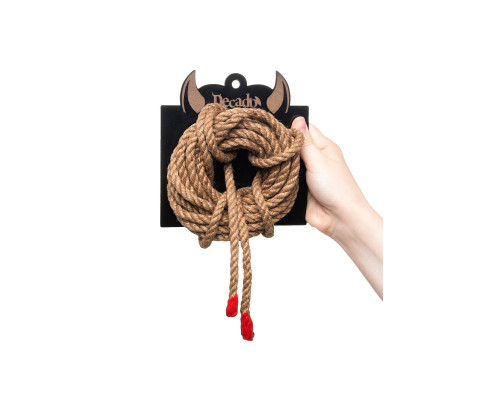 Джутовая веревка для шибари - 5 м.