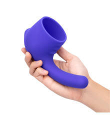 Фиолетовая насадка для wand-вибромассажера Deluxe Silicone G-Spot Wand Attachment