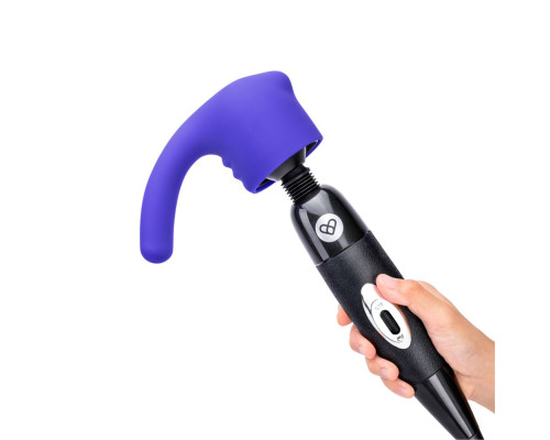 Фиолетовая насадка для wand-вибромассажера Deluxe Silicone G-Spot Wand Attachment
