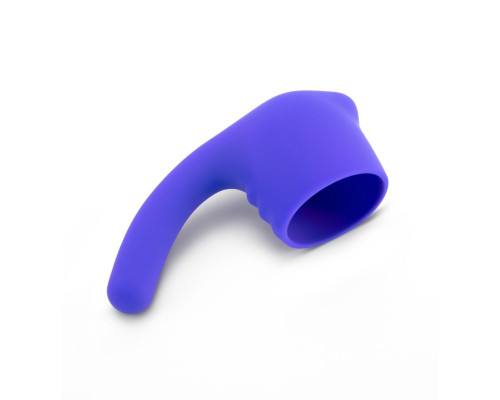 Фиолетовая насадка для wand-вибромассажера Deluxe Silicone G-Spot Wand Attachment