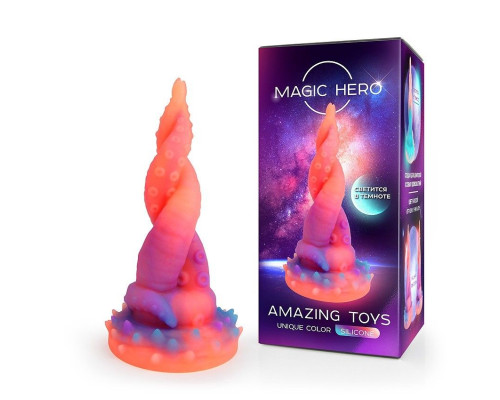 Светящийся в темноте фантазийный стимулятор в виде щупалец осьминога - 20 см.