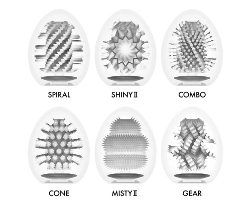 Набор из 6 мастурбаторов-яиц Tenga Egg Variety Pack V