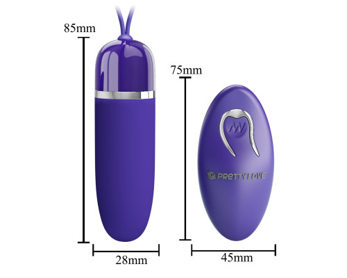 Фиолетовое виброяйцо с пультом ДУ Darlene-Youth