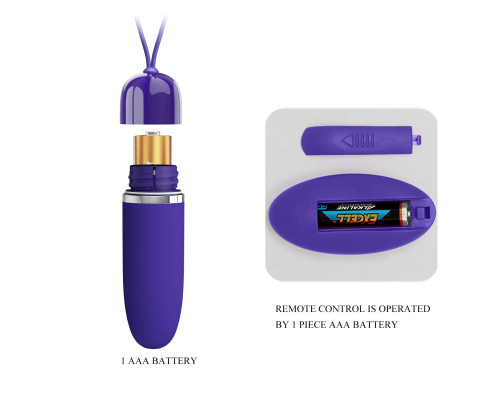Фиолетовое виброяйцо с пультом ДУ Darlene-Youth