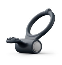 Черное эрекционное кольцо Power Clit