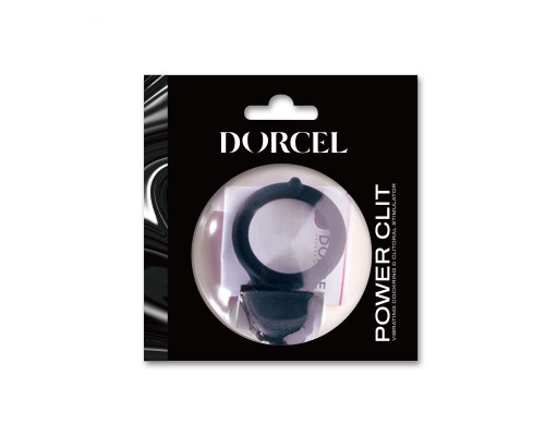 Черное эрекционное кольцо Power Clit