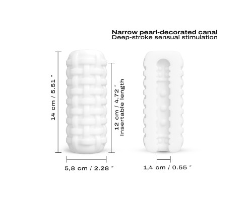 Белый мастурбатор Dorcel Cup Tight