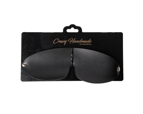 Однослойная закрытая маска из натуральной кожи