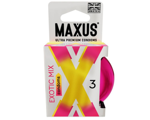 Ароматизированные презервативы Maxus Exotic Mix - 3 шт.