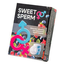Шипучие таблетки для мужчин Sweet Sperm для изменения вкуса спермы (4 шт. по 0,5 гр.)