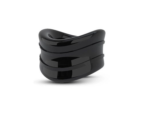 Черное эрекционное кольцо на мошонку Beef Ball Stretcher Snug