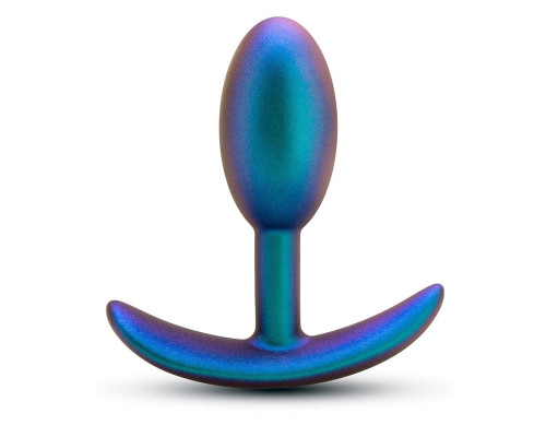 Синяя анальная пробка со смещенным центром тяжести The Nebula Plug - 9 см.