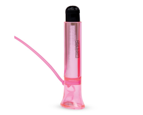 Розовый вакуумный стимулятор для клитора с вибрацией Vibrating Clitoral Pump with Quick Release