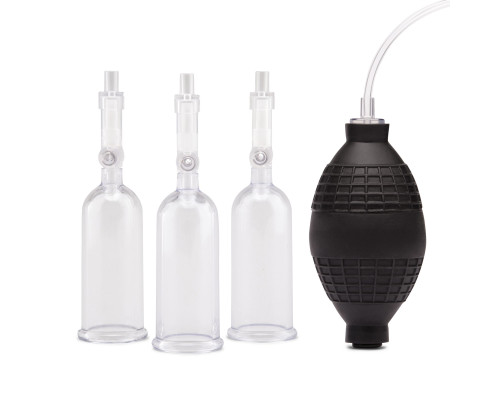 Вакуумная помпа для клитора и сосков Nipple Suckers with Clitoral Pump