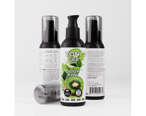 Лубрикант для орального секса SGAN со вкусом кислого киви - 100 мл.