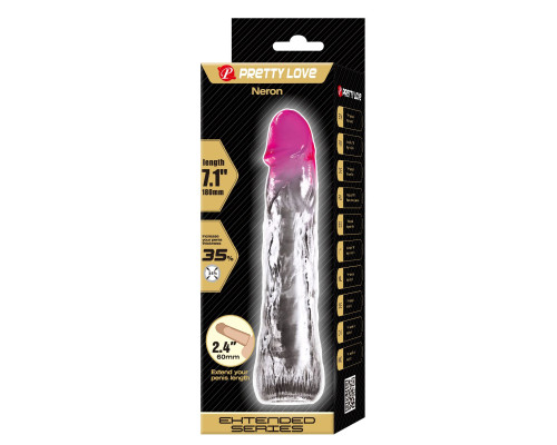 Прозрачная насадка-удлинитель Neron - 18 см.